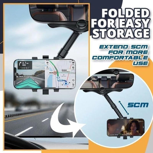 Smart Car Mirror Phone Holder – Hands-Free & Safe